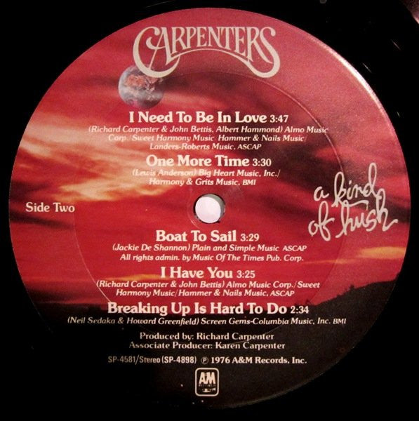Carpenters : A Kind Of Hush (LP, Album, Ter)