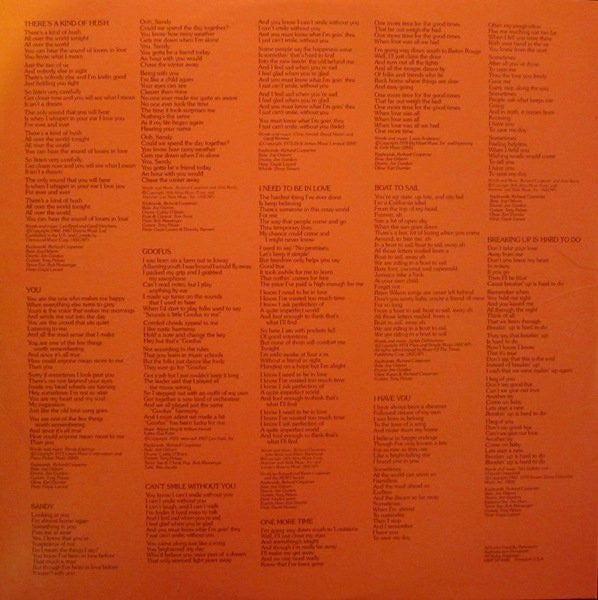 Carpenters : A Kind Of Hush (LP, Album, Ter)