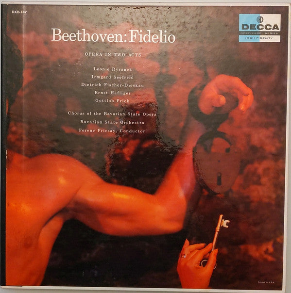 Beethoven* / Leonie Rysanek / Irmgard Seefried / Dietrich Fischer-Dieskau / Ernst Haefliger / Gottlob Frick, Chorus Of The Bavarian State Opera* / Bavarian State Orchestra* / Ferenc Fricsay : Fidelio (Opera In Two Acts) (2xLP, Album, Aut + Box)