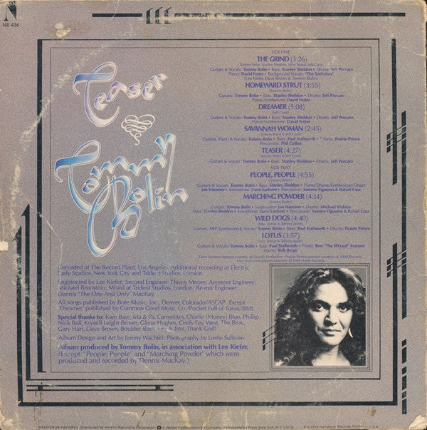 Tommy Bolin : Teaser (LP, Album, PRC)