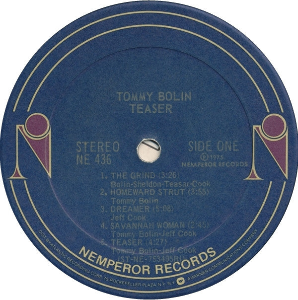 Tommy Bolin : Teaser (LP, Album, PRC)