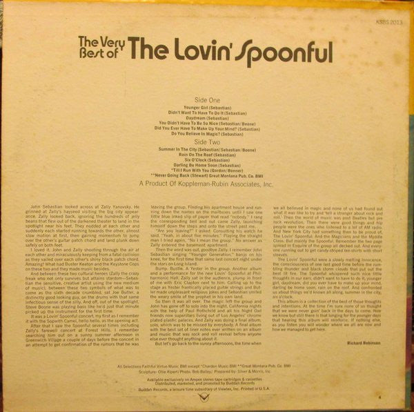 The Lovin' Spoonful : The Very Best Of The Lovin' Spoonful (LP, Comp)
