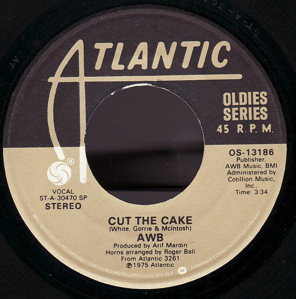 AWB* / Average White Band : Cut The Cake / Nothing You Can Do (7", Single)