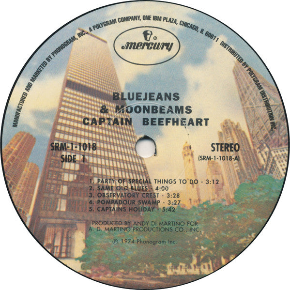 Captain Beefheart And The Magic Band : Bluejeans & Moonbeams (LP, Album, RE)