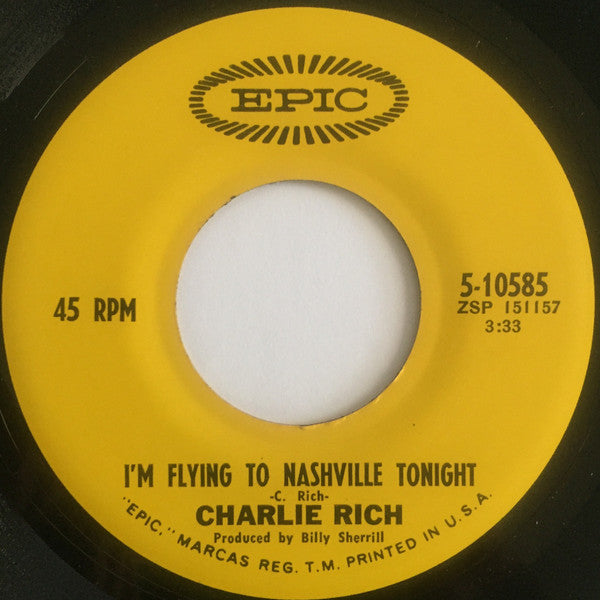 Charlie Rich : July 12, 1939 (7", Single)