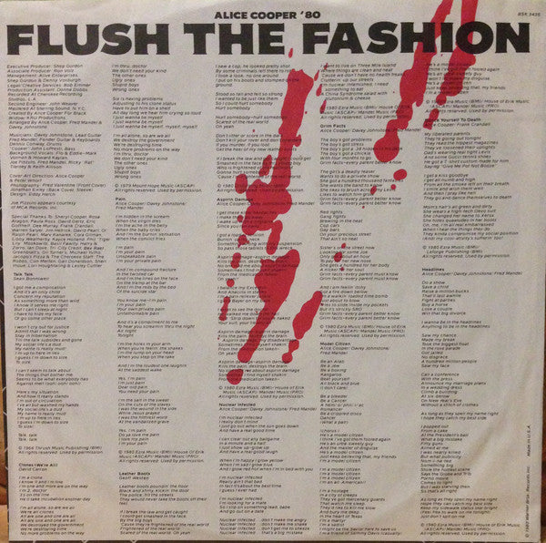 Alice Cooper (2) : Flush The Fashion (LP, Album,  Ja)