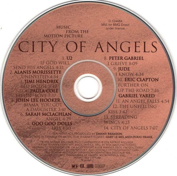 Various : City Of Angels (Music From The Motion Picture) (HDCD, Album, Comp, Club)