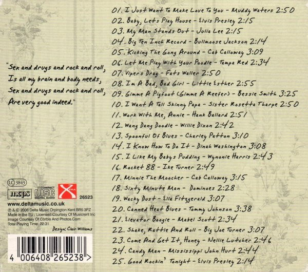 Various : Sex And Drugs And Rock And Roll (CD, Comp)