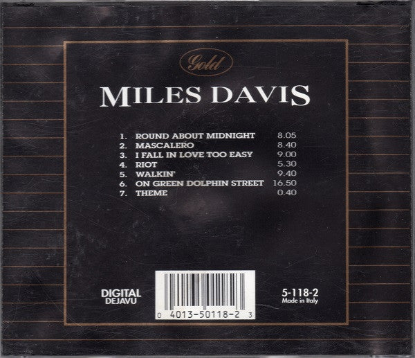 Miles Davis : The Miles Davis Gold Collection (CD, RM, Unofficial)