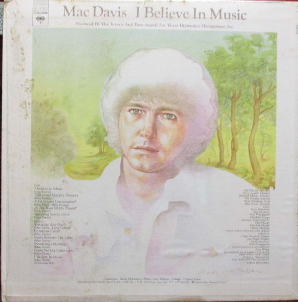 Mac Davis : I Believe In Music (LP, Album)