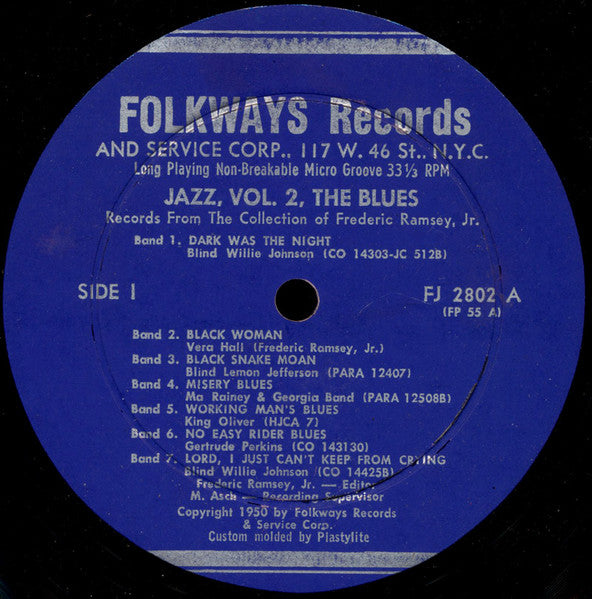 Various : Jazz Volume 2: The Blues (LP, Comp, RE)