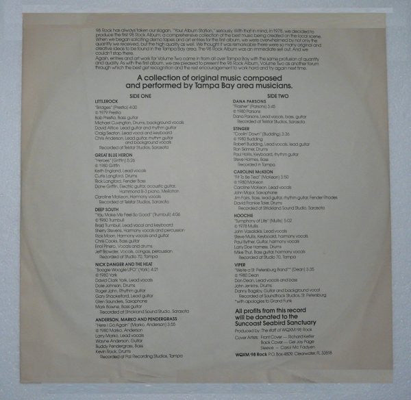 Various : The 98 Rock. Album Volume II (LP, Comp)