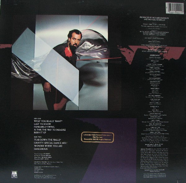 Michael Sembello : Without Walls (LP, Album)