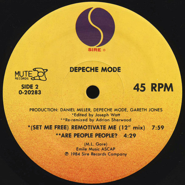 Depeche Mode : Master And Servant (U.S. Black & Blue Version) (12", Maxi)