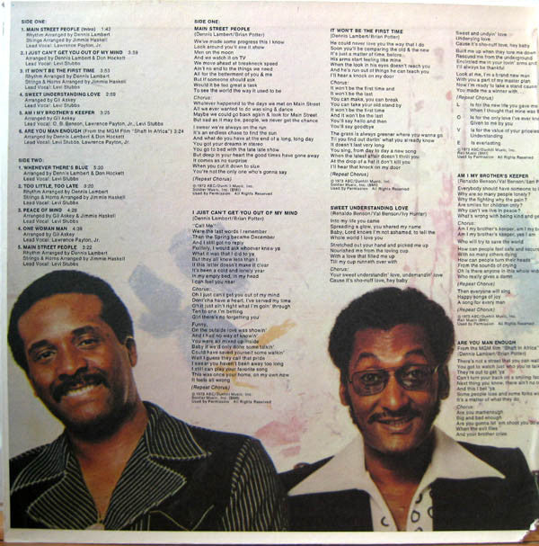 The Four Tops* : Main Street People (LP, Album, Gat)