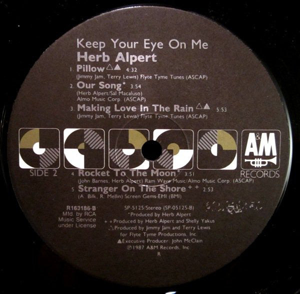 Herb Alpert : Keep Your Eye On Me (LP, Album, Club)