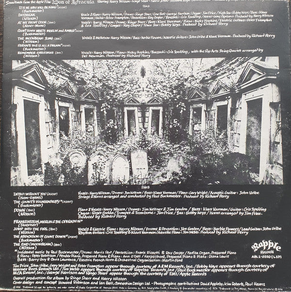 Harry Nilsson : Son Of Dracula (LP, Album, Gim)