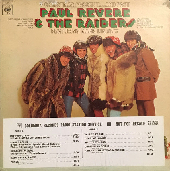 Paul Revere & The Raiders Featuring Mark Lindsay : A Christmas Present...And Past (LP, Album, Mono)