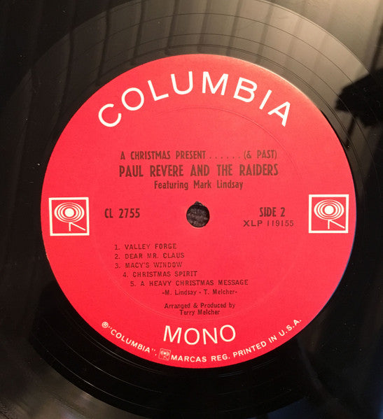 Paul Revere & The Raiders Featuring Mark Lindsay : A Christmas Present...And Past (LP, Album, Mono)