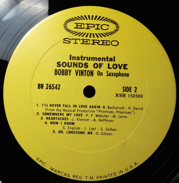 Bobby Vinton : Instrumental Sounds Of Love (LP, Album)