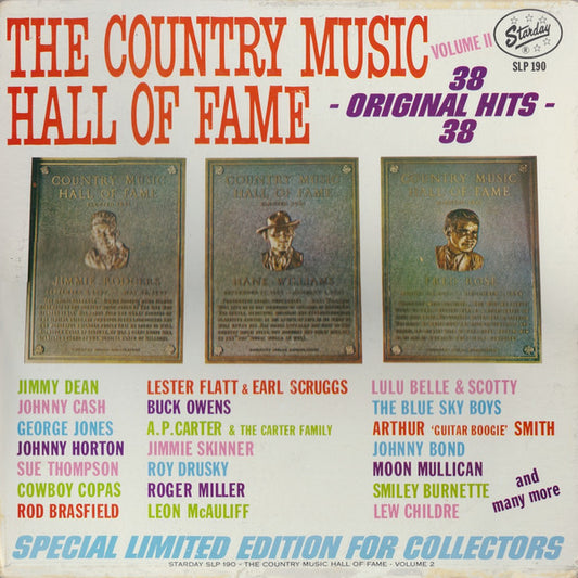 Various : The Country Music Hall Of Fame - Volume II (2xLP, Comp)