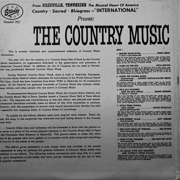Various : The Country Music Hall Of Fame - Volume II (2xLP, Comp)