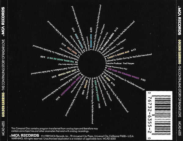Golden Earring : The Continuing Story Of Radar Love (CD, Comp)