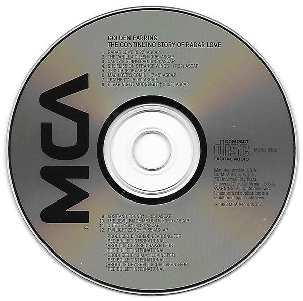 Golden Earring : The Continuing Story Of Radar Love (CD, Comp)