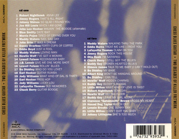 Various : Chess Blues Guitar (Two Decades Of Killer Fretwork 1949 To 1969) (2xCD, Comp, RM)