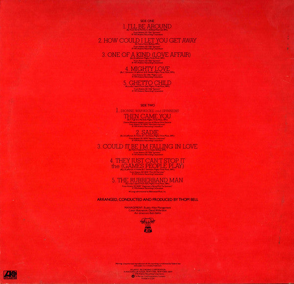 Spinners : The Best Of Spinners (LP, Comp, PR)