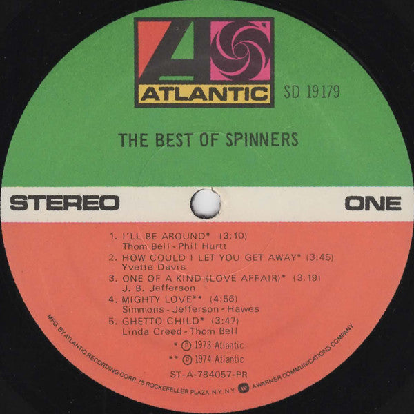 Spinners : The Best Of Spinners (LP, Comp, PR)