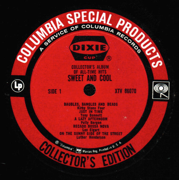 Various : Sweet And Cool - Collectors Album Of All-Time Hits (LP, Album, Comp, Ltd)