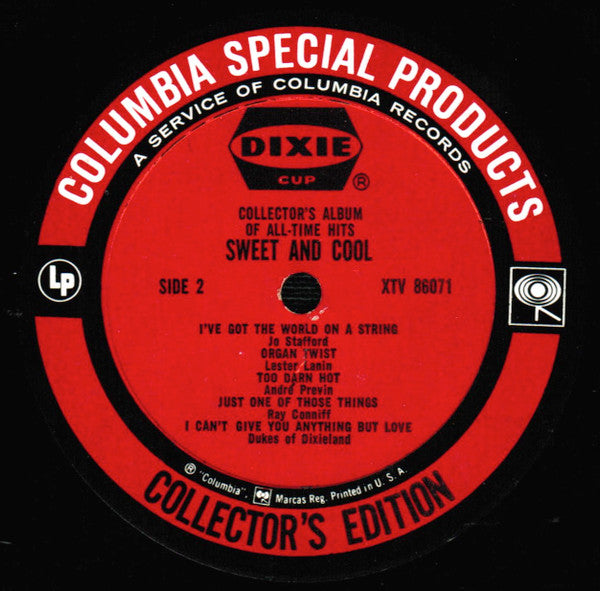Various : Sweet And Cool - Collectors Album Of All-Time Hits (LP, Album, Comp, Ltd)
