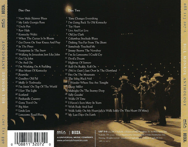 Bill Monroe : Anthology (2xCD, Comp, RM)