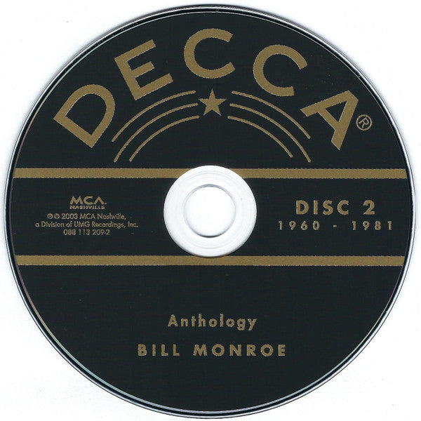 Bill Monroe : Anthology (2xCD, Comp, RM)