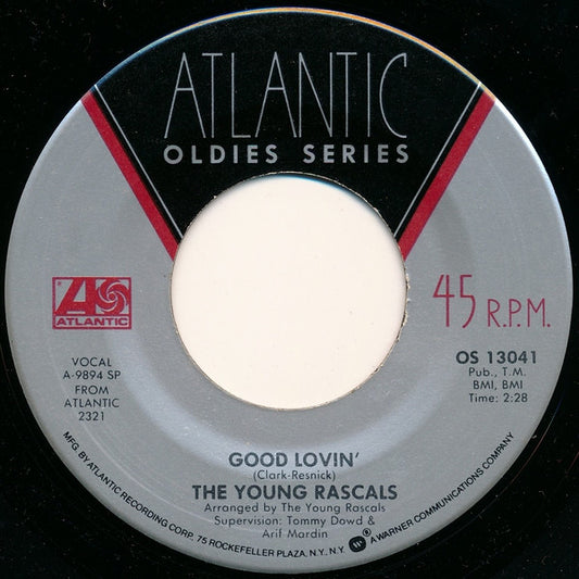 The Young Rascals : Good Lovin' / A Girl Like You (7", Single)