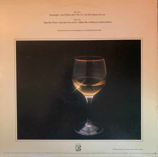 Grover Washington, Jr. : Winelight (LP, Album, Club)