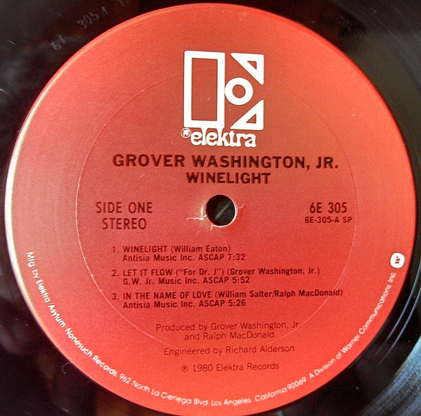 Grover Washington, Jr. : Winelight (LP, Album, Club)