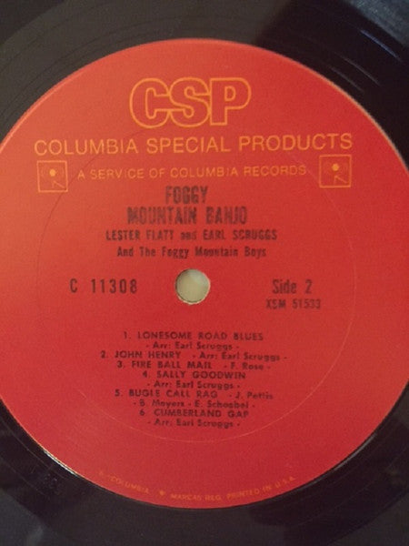 Lester Flatt & Earl Scruggs* And The Foggy Mountain Boys : Foggy Mountain Banjo (LP, Album)