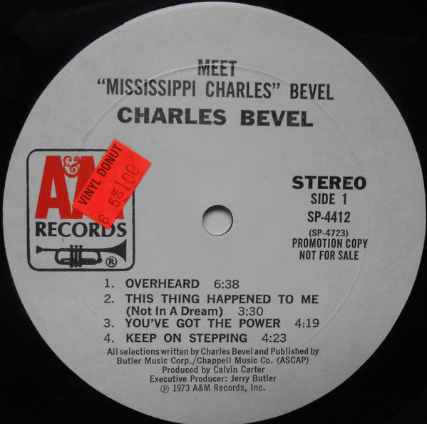 Charles Bevel : Meet "Mississippi Charles" Bevel (LP, Album, Promo)
