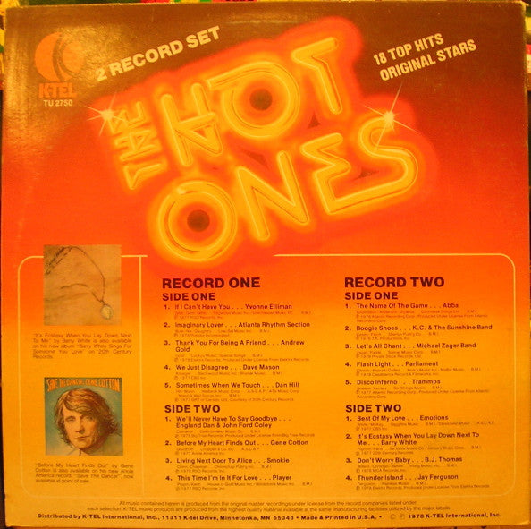 Various : The Hot Ones (2xLP, Comp)