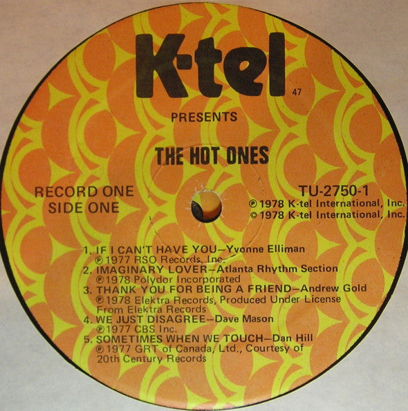 Various : The Hot Ones (2xLP, Comp)