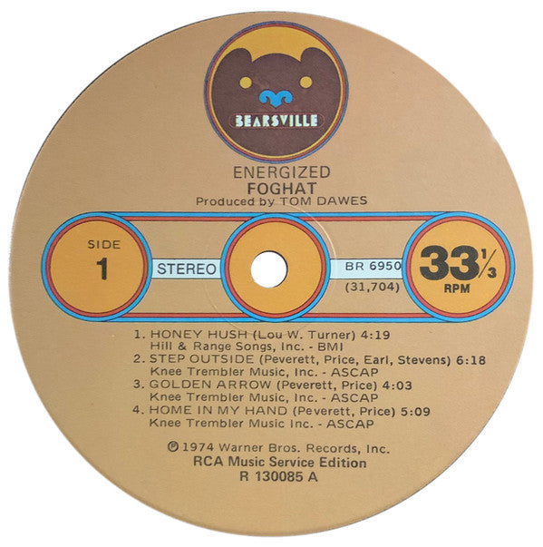 Foghat : Energized (LP, Album, Club)