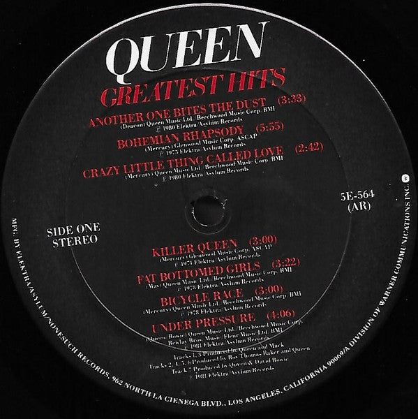 Queen : Greatest Hits (LP, Comp, Club, RP, Car)