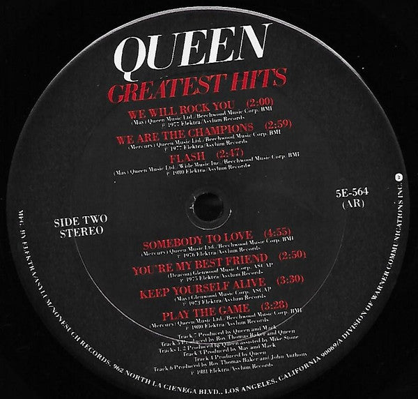 Queen : Greatest Hits (LP, Comp, Club, RP, Car)