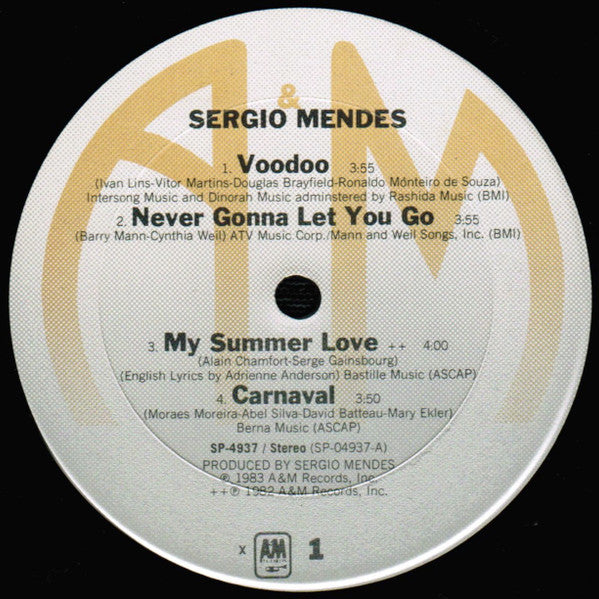 Sergio Mendes* : Sergio Mendes (LP, Album, Club, CRC)