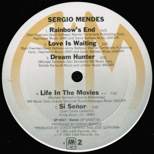Sergio Mendes* : Sergio Mendes (LP, Album, Club, CRC)