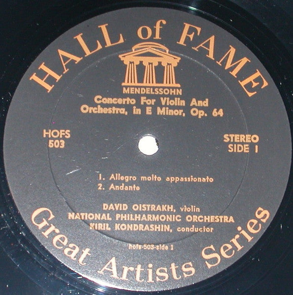 David Oistrakh* : Concerto In E Minor (LP)