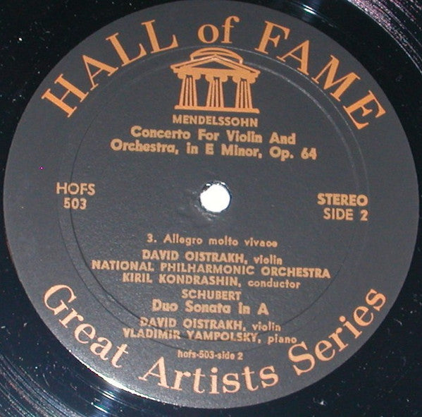 David Oistrakh* : Concerto In E Minor (LP)