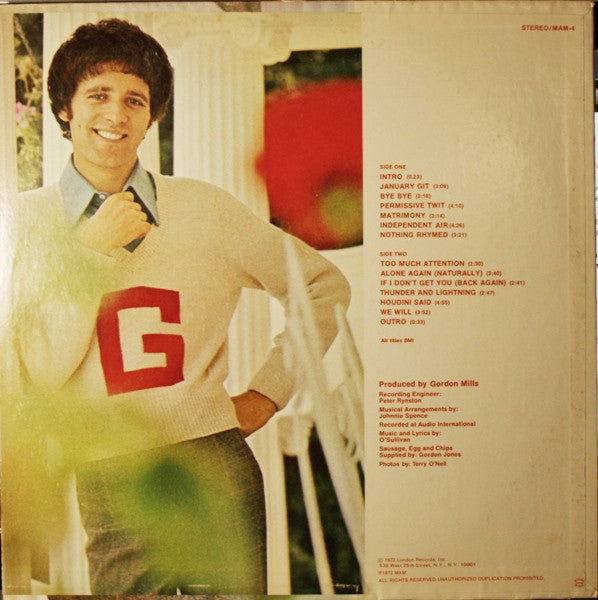 Gilbert O'Sullivan : Himself (LP, Album, RE, Phi)